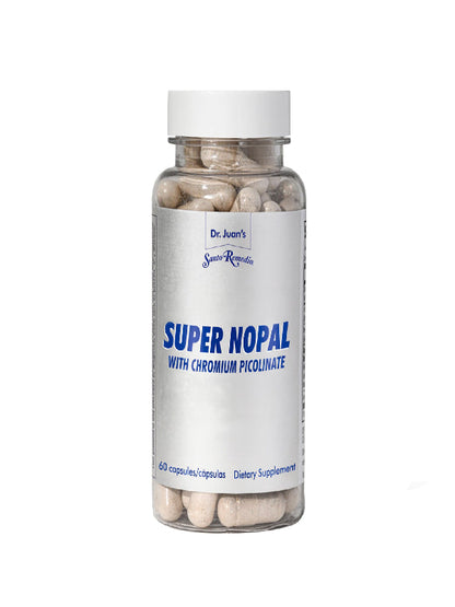 Santo Remedio Super Nopal, Exclusive Formula with Nopal, Gurmar (Gymnema Silvestre), Chromium Picolinate and Vanadyl Sulfate. 60 Capsules (30 Servings) Nirvana Guru