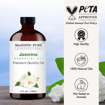 Majestic Pure Lavender Essential Oil with Glass Dropper | 100% Pure and Natural Lavender Oil | Premium Grade Essential Oils for Diffusers, Skin, Aromatherapy, Massage | 4 Fl Oz - Nirvana Guru
