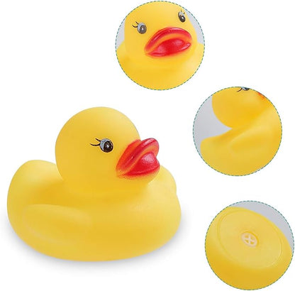 Rubber Duck Bath Toys 50PCS Mini Ducks Bulk for Kids Baby Shower Decorations Birthday Party Favors Gift Classroom Summer Beach Pool Activity Carnival Game nirvanaguru