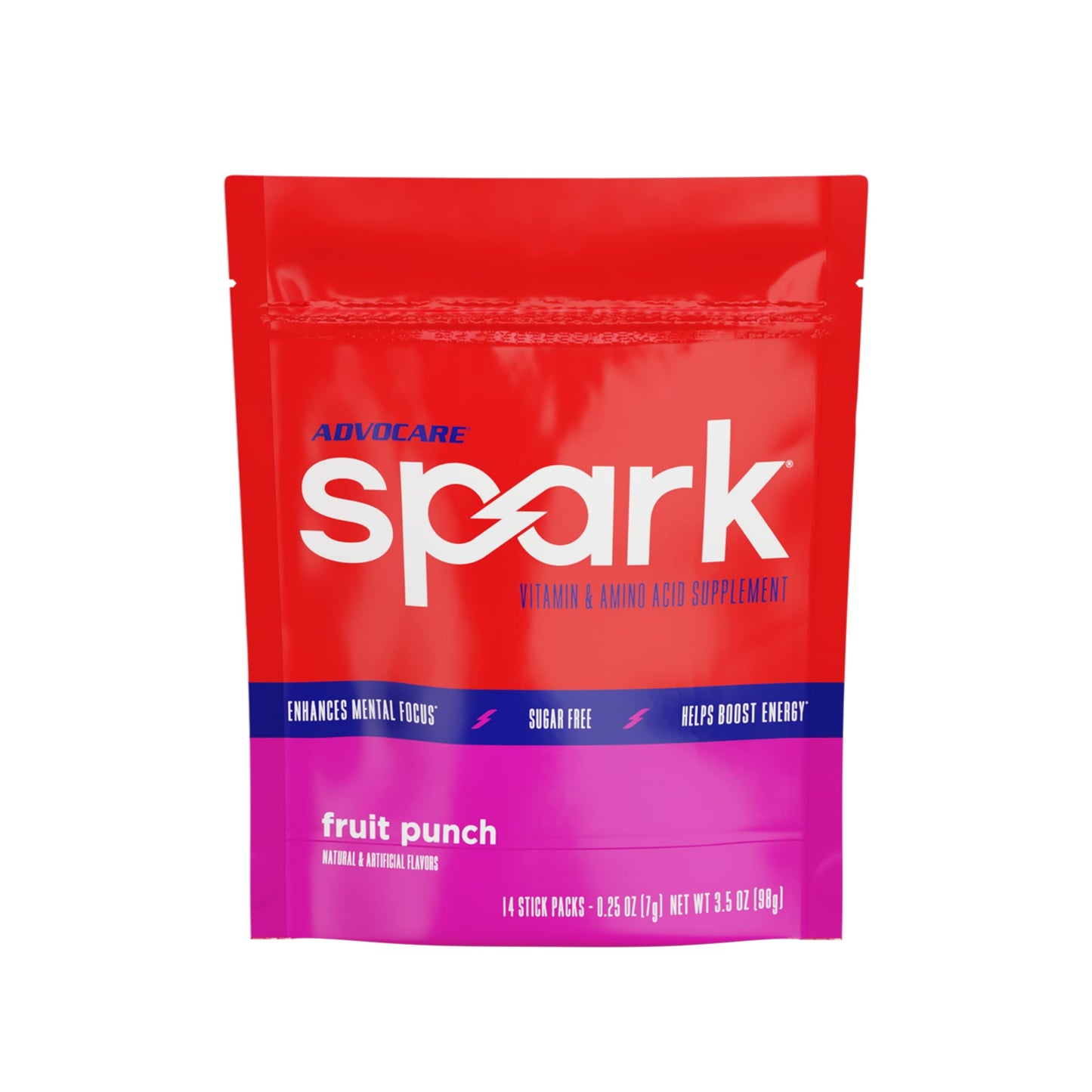 AdvoCare Spark Vitamin & Amino Acid Supplement - Focus & Energy Drink Powder Mix with Vitamin A, B-6, C & E - Also Includes L-Carnitine & L-Tyrosine - Fruit Punch - 10.5 oz Nirvana Guru