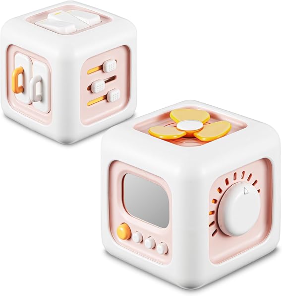 Busy Cube Toys for 1 Year Old Girl Gifts, Montessori for Baby Girl, Travel Sensory Toys for Toddlers 1-3, Learning Fine Motor Skills| 1st Birthday Girl Gifts 12 Months + nirvanaguru