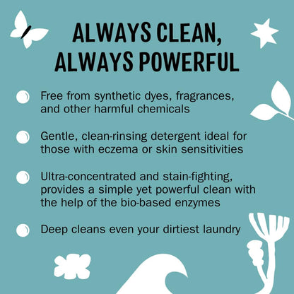 Molly's Suds Liquid Laundry Detergent | Clean Laundry Detergent Soap for Sensitive Skin | 2x Concentrated, High Efficiency (HE) | Unscented - 100 Loads Nirvana Guru
