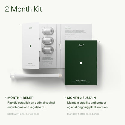 Seed VS-01 Vaginal Synbiotic - Prebiotic & Probiotic for Women - L. Crispatus Probiotic Suppositories for Vaginal Health, pH, & Yeast Balance - 8 Suppositories (60-Day Supply) - Nirvana Guru