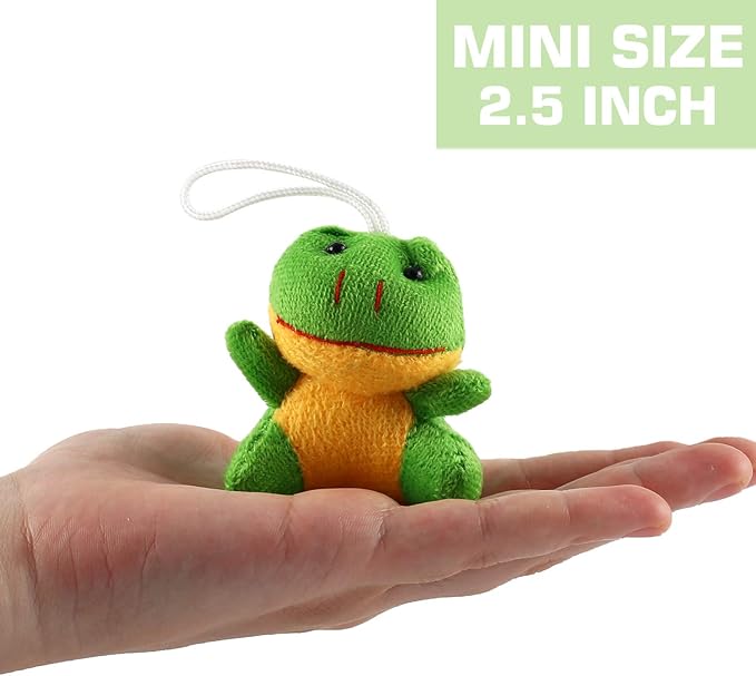 32 Piece Mini Plush Animal Toy Set, Cute Small Animals Plush Keychain Decoration for Themed Parties, Kindergarten Gift, Teacher Student Award, Goody Bags Filler for Boys Girls Child Kid Laxdacee nirvanaguru