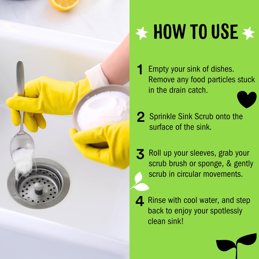 Molly's Suds Sink and All Purpose SCRUB | Gently Removes Stains, Scrubs Away Grease & Gime, Buffs out Scratches | Plant and Mineral Based | 2 Pack, Beach Scent Nirvana Guru
