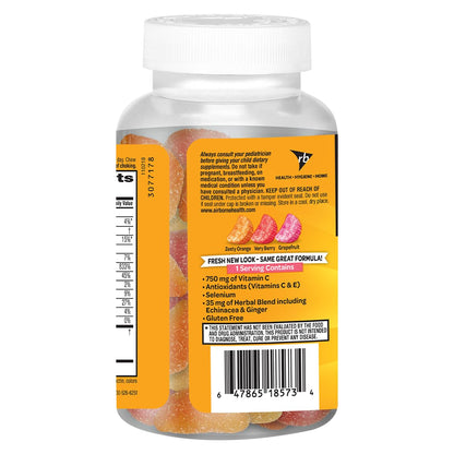 Airborne 750mg Vitamin C Immune Support Supplement Gummies for Adults, Assorted Fruit Flavor, Gluten Free Crafted Blend with Powerful Antioxidants Vitamins A C & E, 42 Gummies (4 Pack) Nirvana Guru