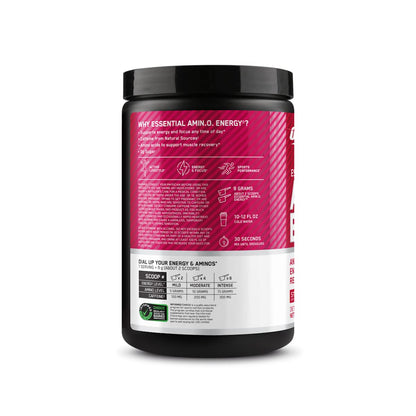 Optimum Nutrition Amino Energy - Pre Workout with Green Tea, BCAA, Amino Acids, Keto Friendly, Green Coffee Extract, Energy Powder - Concord Grape, 65 Servings (Packaging May Vary)