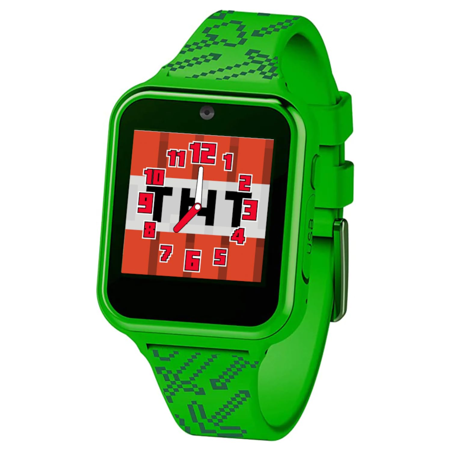 Minecraft Kids Smart Watch – Touchscreen Interactive Watch with 10 Customizable Clock Faces, Built-in Camera, Video Recorder, Alarm, Calculator, Games & Pedometer – Fits Wrists 5.5" to 8" Nirvana Guru
