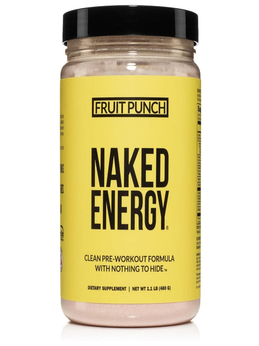 NAKED Energy - Pure Pre Workout Powder for Men and Women, Vegan, Unflavored, Healthy Pre Workout - No Added Sweeteners, Colors Or Flavors - 50 Servings Nirvana Guru