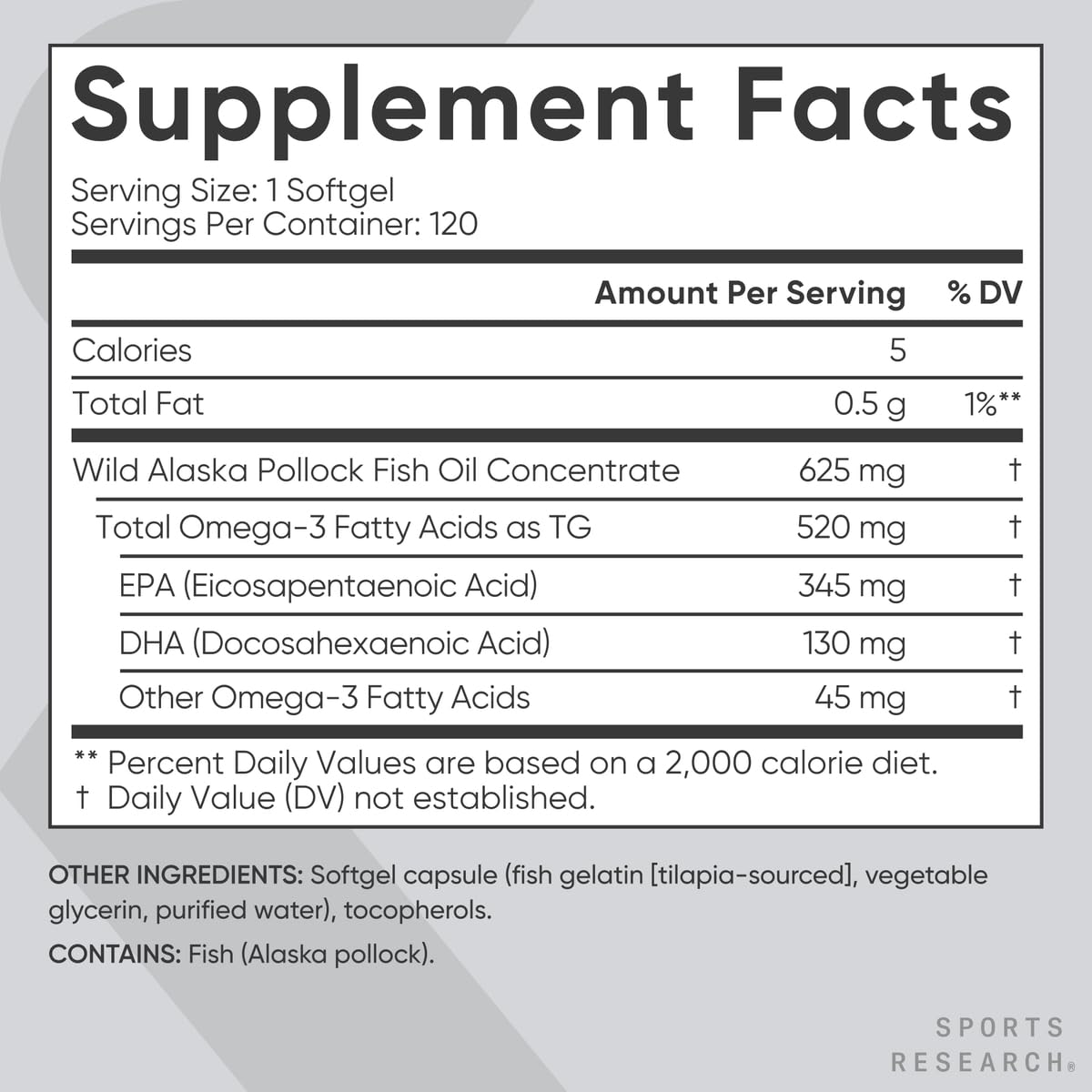 Sports Research Total Omega-3 Fish Oil from Wild Sockeye Salmon, Alaska Pollock, Antarctic Krill, Astaxanthin + Phospholipids & Wax Esters for Absorption | 960mg of EPA & DHA - Fresh Lemon Scent (120 - Nirvana Guru