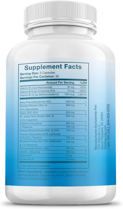 Mind Ignite™ Mental Performance 16 Ingredients - Extra Strength Nootropic Brain Supplement for Focus, Energy, Memory, Clarity, Concentration & More Nirvana Guru