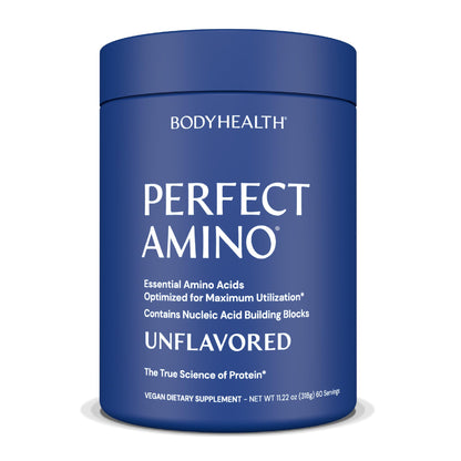BodyHealth PerfectAmino Powder - BCAA and EAA Powder for Pre and Post Workout - Amino Acid Energy Drink for Men and Women to Support Lean Muscle and Recovery - Strawberry - 30 Servings Nirvana Guru