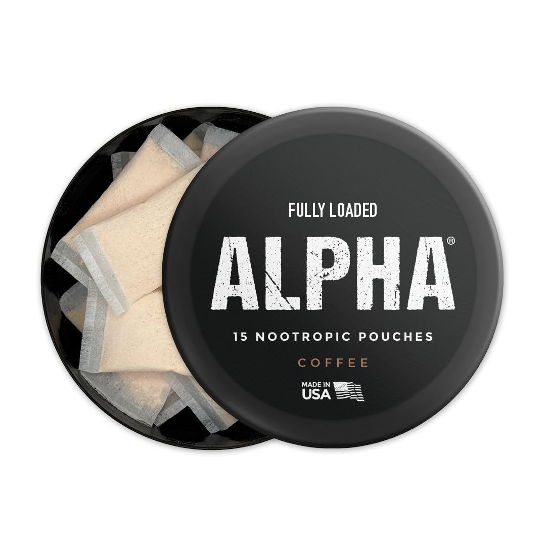 Fully Loaded Alpha Fuel Nootropic Pouches (Wintergreen Fuel) - Nootropic Energy Pouches with Caffeine, Alpha GPC, Tyrosine, Taurine, Guarana and More