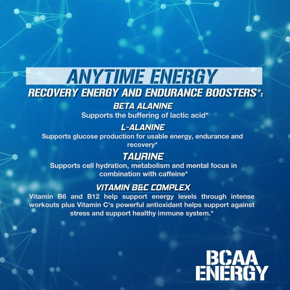 EVL BCAAs Amino Acids Powder - BCAA Energy Pre Workout Powder for Muscle Recovery Lean Growth and Endurance - Rehydrating Post Workout Recovery Drink with Natural Caffeine - Pink Lemonade Nirvana Guru