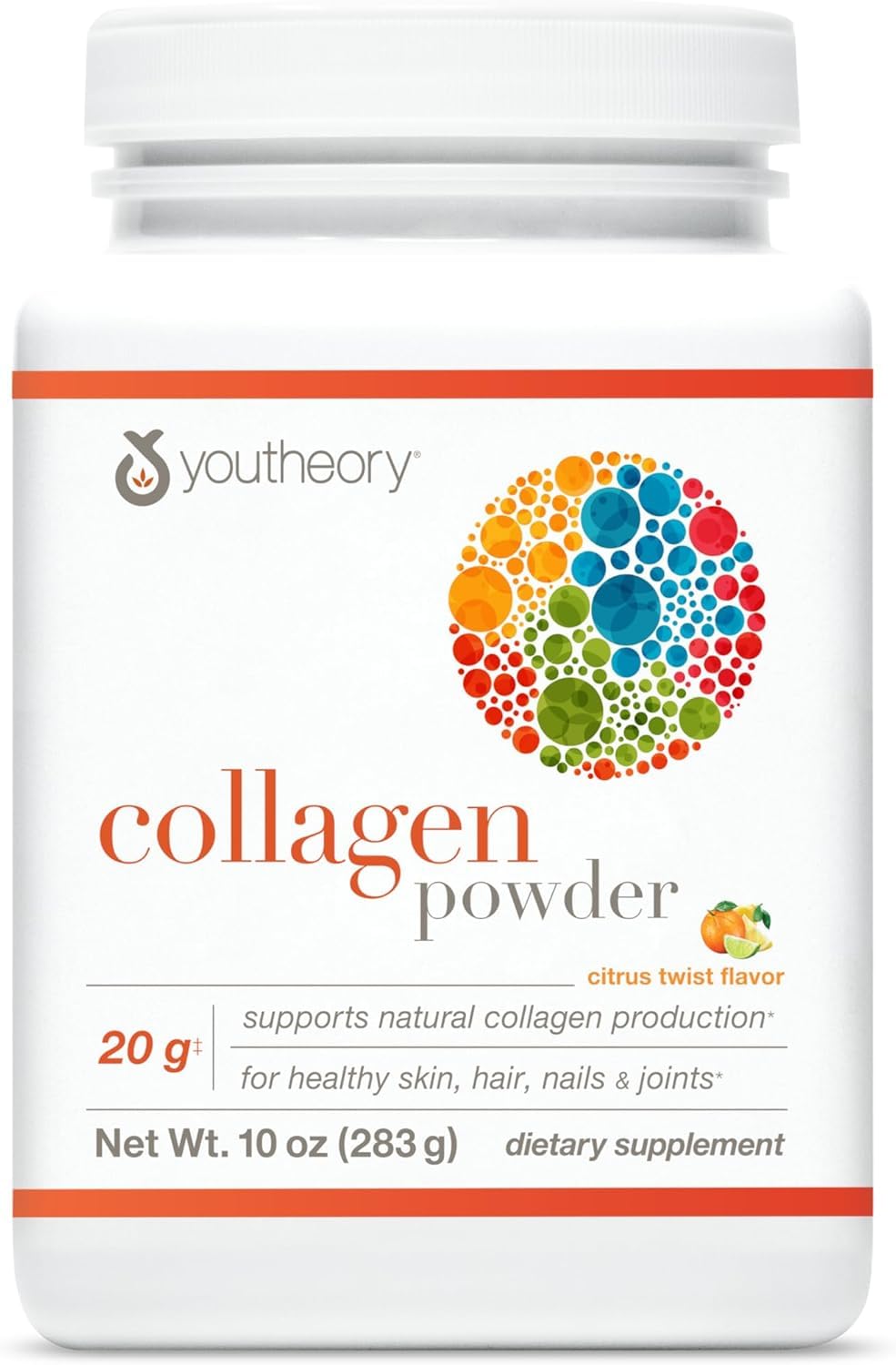 Youtheory Collagen Powder - Premium Collagen Supplement with Vitamin C & Biotin - Healthy Hair, Nails, Skin & Joints* - Hydrolyzed & Highly Absorbable - Dairy & Gluten Free - Unflavored - 10 oz - Nirvana Guru