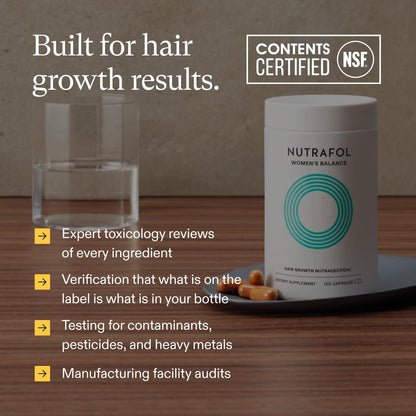 Nutrafol Women's Balance Hair Growth Supplements, Ages 45 and Up, Clinically Proven for Visibly Thicker Hair and Scalp Coverage, Dermatologist Recommended - 1 Month Supply Nirvana Guru