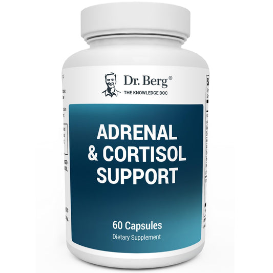 Dr. Berg Adrenal & Cortisol Capsules - Adrenal Supplement & Cortisol Manager - Mood, Focus, Relaxation and Stress Support - Adrenal Supplements with Ashwagandha Extracts - 60 Capsules - Nirvana Guru