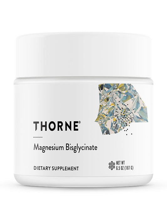 THORNE - Magnesium Bisglycinate - Powdered Magnesium Formula - Support Restful Sleep, Muscle Relaxation, Heart Health, and Metabolism* - NSF Certified for Sport - 60 Servings - 6.5 Oz Jar - Nirvana Guru