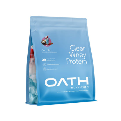 Clear Whey Isolate Protein Powder, Frosty Lemonade, 20g Complete Protein per Serving, No Added Sugar, Grass-Fed, 21 Servings Nirvana Guru