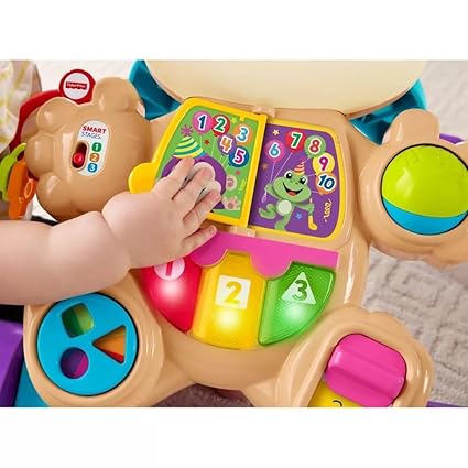 Fisher-Price Baby Toy Laugh & Learn Smart Stages Sis Walker with Educational Music Lights & Activities for Infants Ages 6+ Months Nirvana Guru