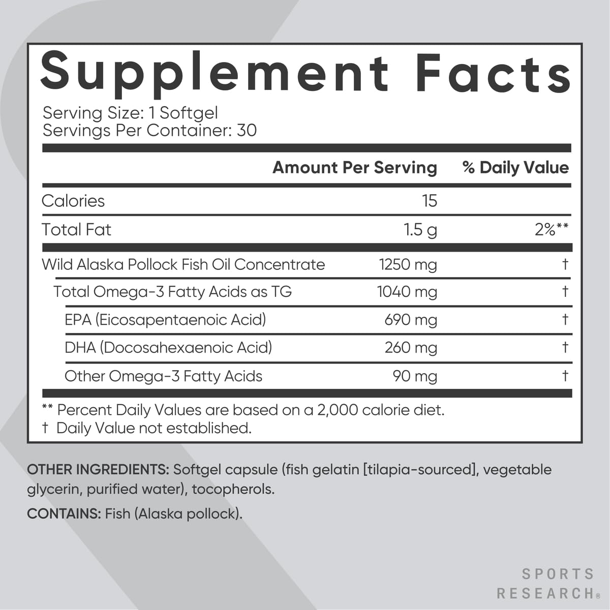 Sports Research Total Omega-3 Fish Oil from Wild Sockeye Salmon, Alaska Pollock, Antarctic Krill, Astaxanthin + Phospholipids & Wax Esters for Absorption | 960mg of EPA & DHA - Fresh Lemon Scent (120 - Nirvana Guru