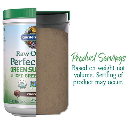 Garden of Life Raw Organic Perfect Food Green Superfood Juiced Greens Powder - Chocolate, 30 Servings (Packaging May Vary) - Nirvana Guru