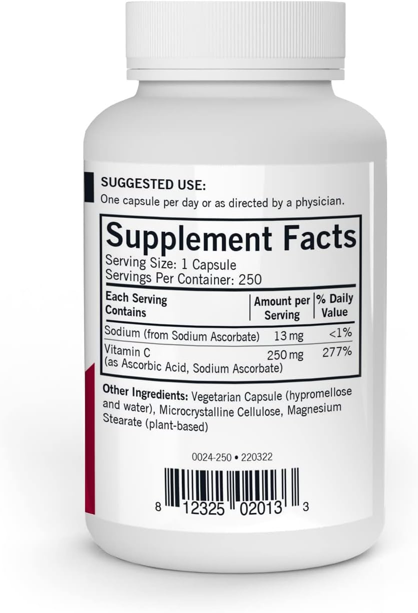 Kirkman – Vitamin C 250 mg - Hypo - 250 Capsules - Nirvana Guru
