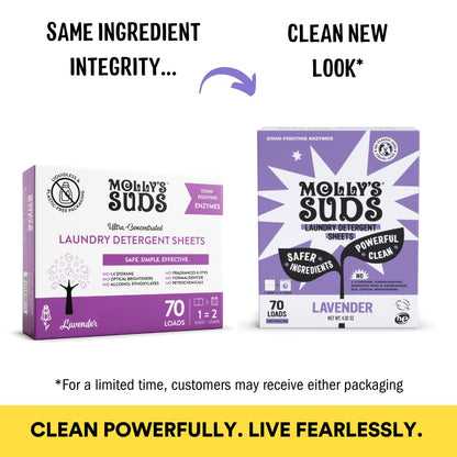 Molly’s Suds Laundry Detergent Sheets | Gentle on Sensitive Skin, Powerful Bio-Based Enzymes, Stain-Fighting | Liquidless & Plastic-Free Packaging | 70 Loads (Unscented) Nirvana Guru