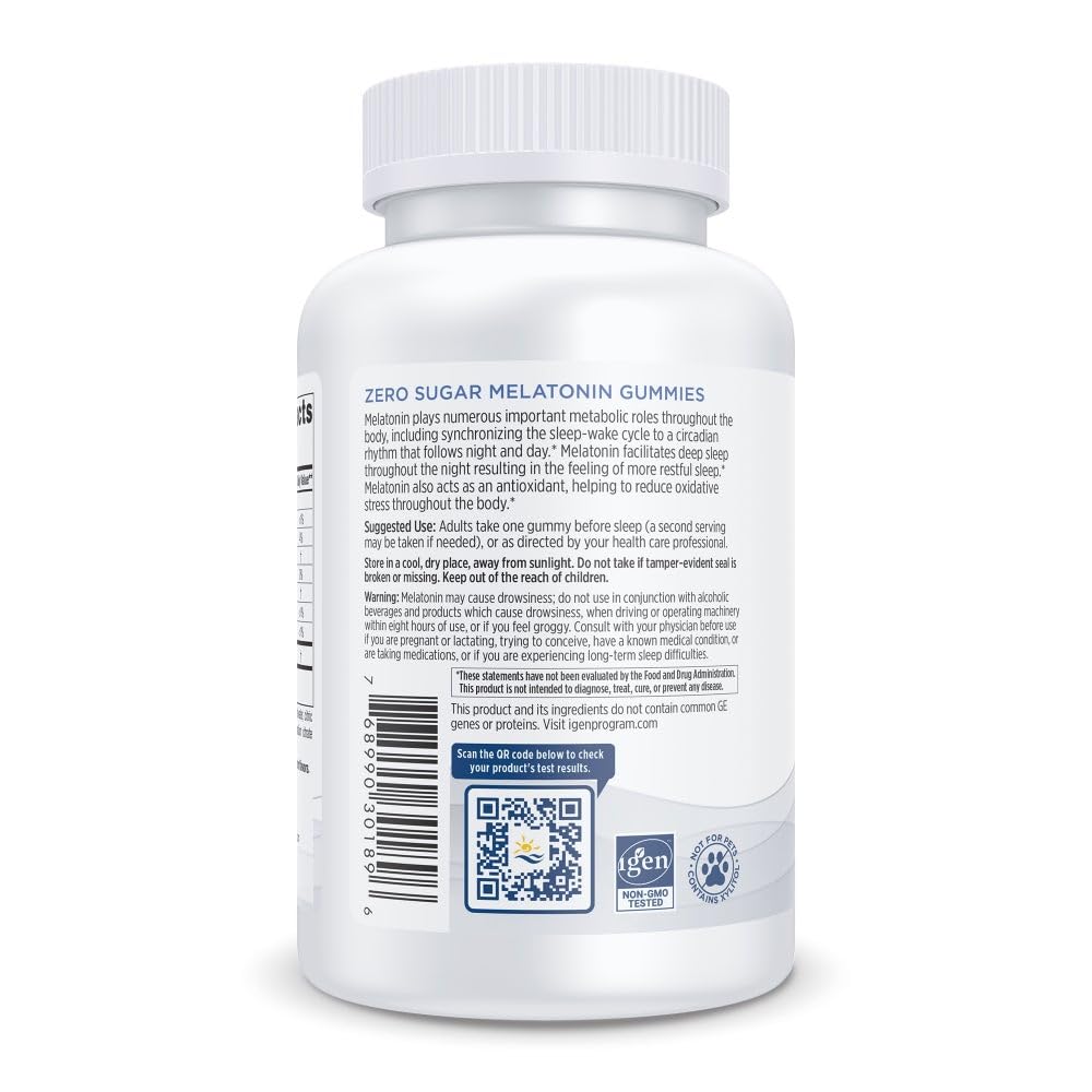 Nordic Naturals Zero Sugar Melatonin Gummies, Raspberry - 120 Gummies - 1.5 mg Melatonin - Great Taste - Restful Sleep, Antioxidant Support - Non-GMO, Vegan - 120 Servings - Nirvana Guru