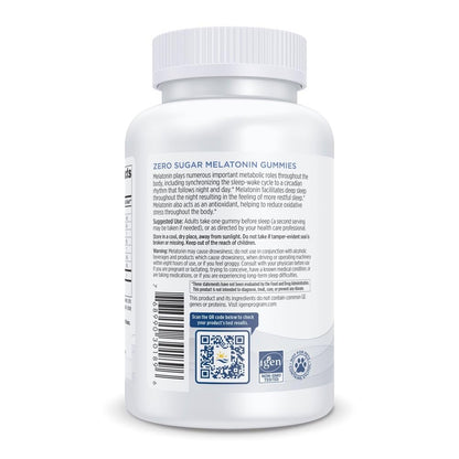 Nordic Naturals Zero Sugar Melatonin Gummies, Raspberry - 120 Gummies - 1.5 mg Melatonin - Great Taste - Restful Sleep, Antioxidant Support - Non-GMO, Vegan - 120 Servings - Nirvana Guru