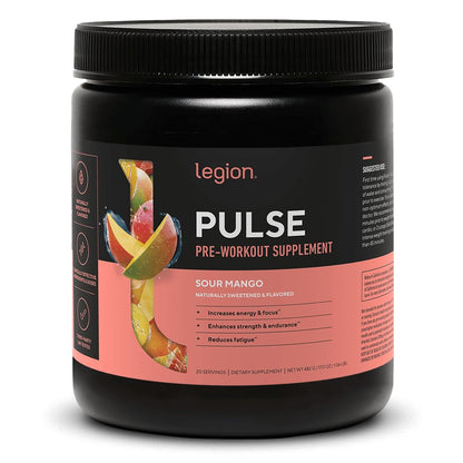 LEGION Pulse Pre Workout Supplement - All Natural Nitric Oxide Preworkout Drink to Boost Energy, Creatine Free, Naturally Sweetened, Beta Alanine, Citrulline, Alpha GPC (Fruit Punch) Nirvana Guru