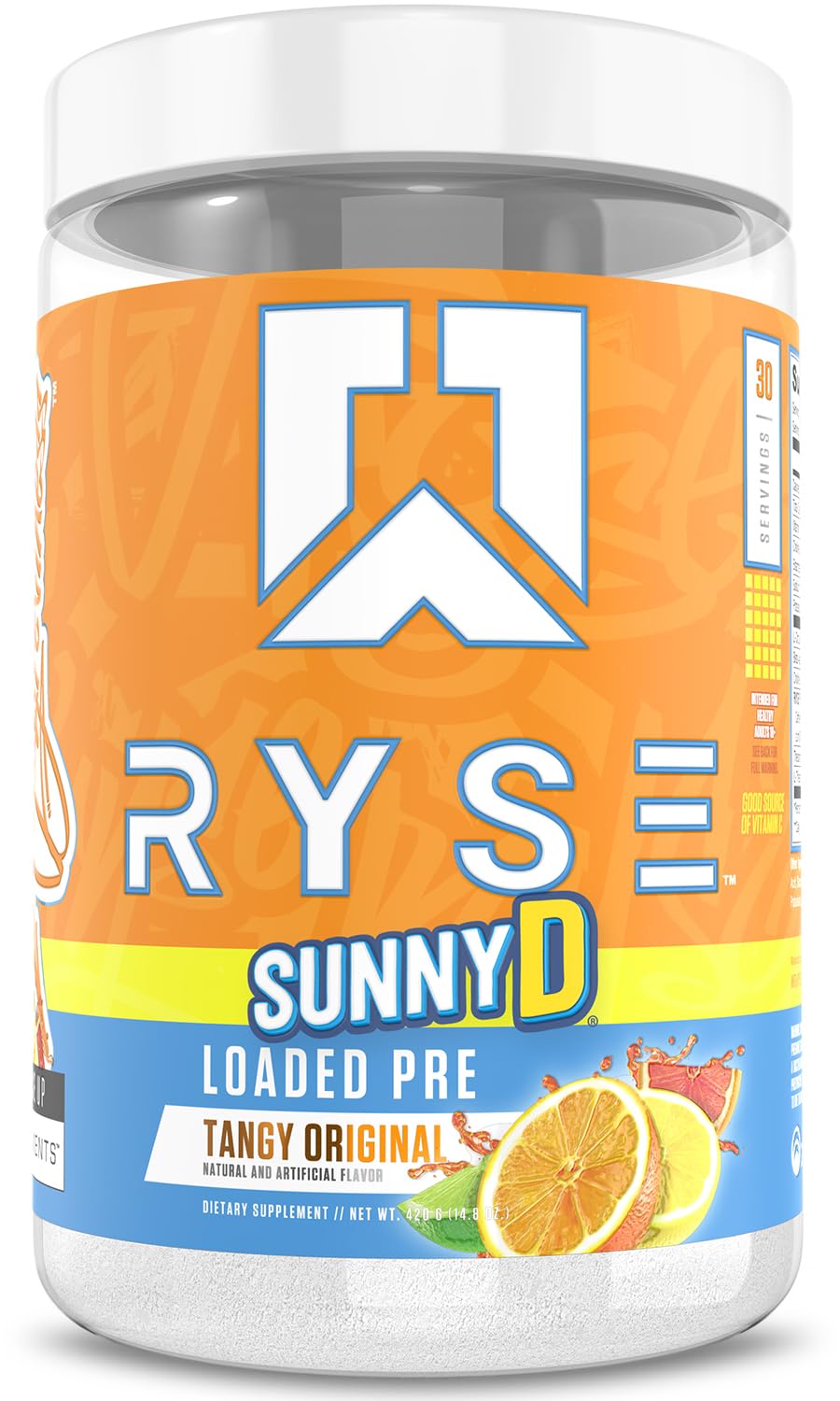 RYSE Loaded Pre Workout Powder - Ring Pop Cherry - Daily Pre-Workout for Men & Women with 325mg Caffeine, Beta Alanine, and Citrulline for Pump, Focus, and Energy - 30 Servings Nirvana Guru
