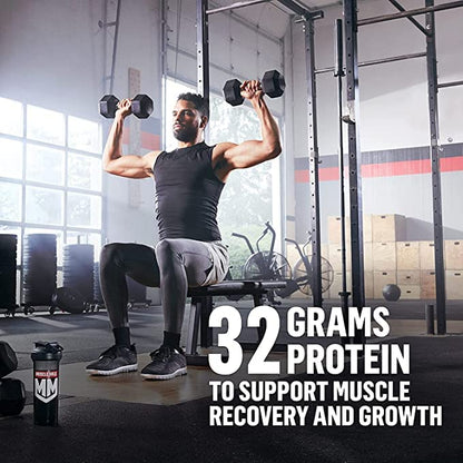 Muscle Milk Genuine Protein Powder, Chocolate, 1.93 Pounds, 13 Servings, 32g Protein, 2g Sugar, Calcium, Vitamins A, C & D, NSF Certified for Sport, Energizing Snack, Packaging May Vary Nirvana Guru