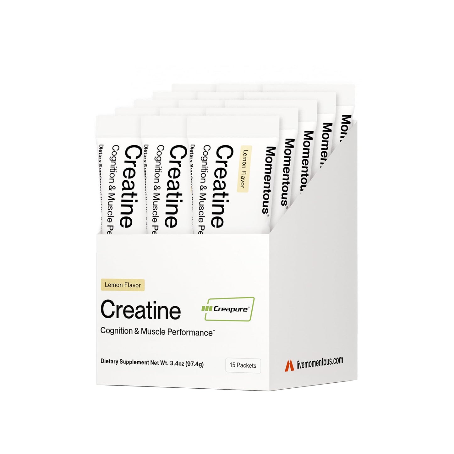 Momentous Creatine Monohydrate Powder - Creapure® Creatine Powder Supports Strength, Lean Muscle, & Recovery for Men & Women - 5 g per Serving - 90 Servings Nirvana Guru
