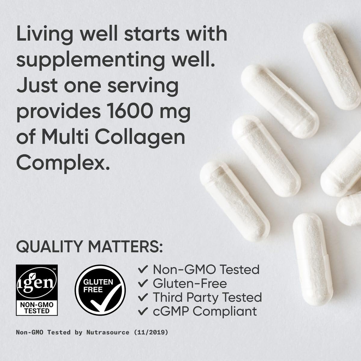 Sports Research Multi Collagen Pills (Type I, II, III, V, X) - Nirvana Guru