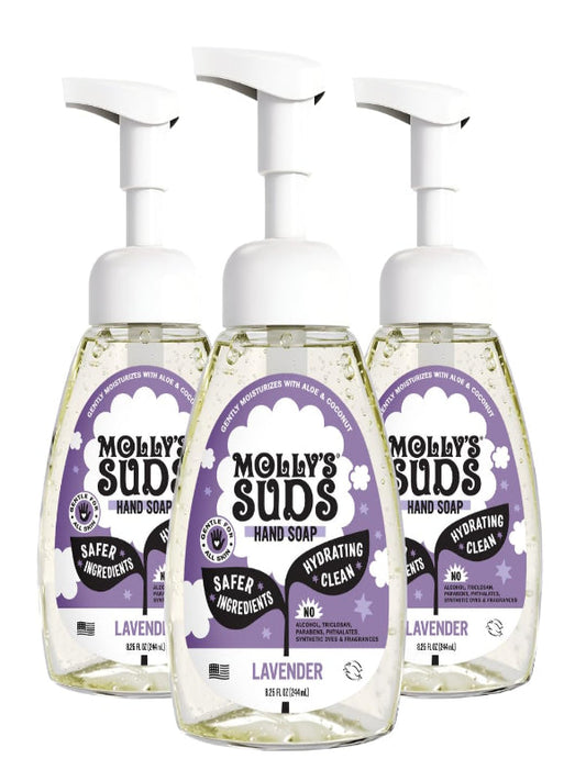 Molly's Suds Foaming Hand Soap - Made with Aloe and Coconut Oil | Moisturizing Hand Wash | Clean Ingredients, Infused with Essential Oils | Citrus Grove - 8.25 Oz (Pack of 3) Nirvana Guru