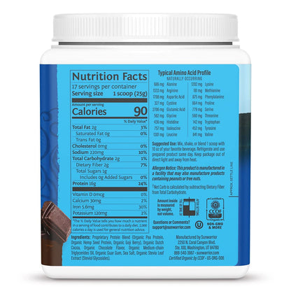 Organic Plant Based Protein Powder | Vegan Organic Protein Powder Vanilla Flavored with BCAA Amino Acids & Hemp Seed Pea Blend | Non-GMO Soy Dairy Filler & Gluten Free (Vanilla, 32 Servings) - Nirvana Guru