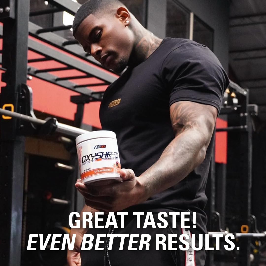 EHP Labs OxyShred Pre Workout Powder - Preworkout Powder with L Glutamine & Acetyl L Carnitine, Energy Boost Drink - Mango, 60 Servings Nirvana Guru