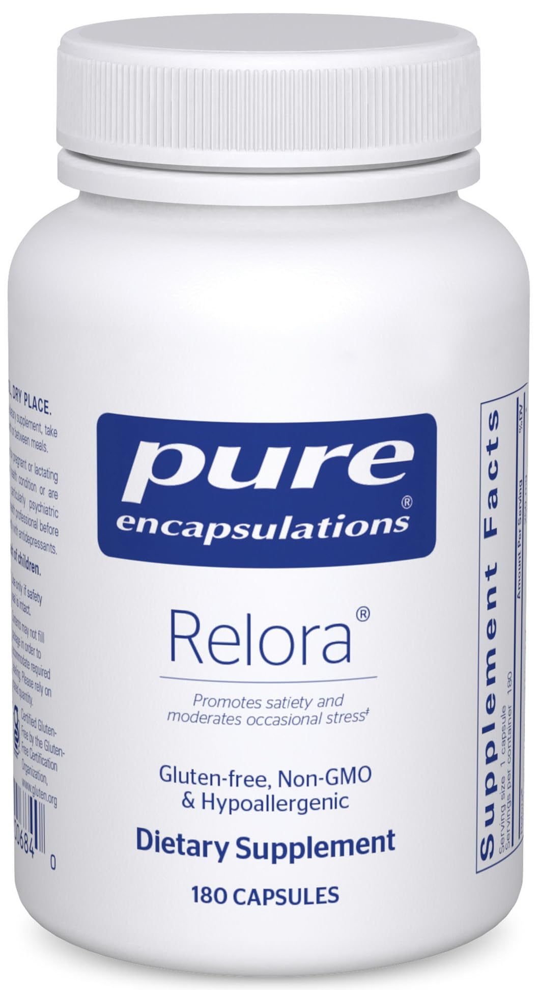 Pure Encapsulations Relora | Hypoallergenic Supplement Promotes Healthy Cortisol and DHEA Production and Moderates Occasional Stress | 60 Capsules - Nirvana Guru