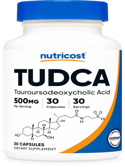 Nutricost Tudca 250mg, 60 Capsules (Tauroursodeoxycholic Acid) - Premium Quality Nirvana Guru