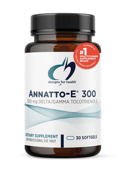 Designs for Health Annatto-E 300mg Tocotrienols Vitamin E - Delta + Gamma Tocotrienols to Support Heart Health, Eye Health, Healthy Aging - DeltaGold Antioxidants Supplement (60 Vitamin E Softgels) Nirvana Guru