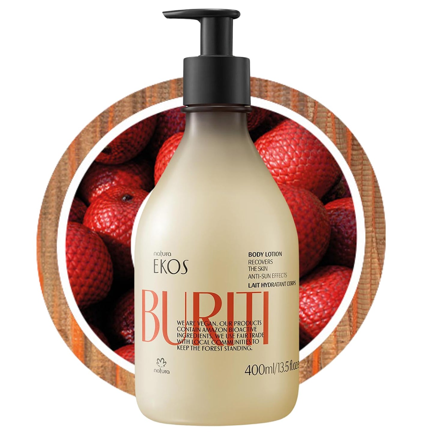 natura - Ekos Tukumã Replenishing Body Lotion - Vegan Skin Care - Moisturize & Improve Skin Texture - Boost Hyaluronic Acid - Brazilian Beauty Secrets - Self Care & Body Care - 13.5 fl oz (400ml) - Nirvana Guru