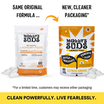 Molly's Suds Laundry Detergent Pods | Clean Detergent for Sensitive Skin | Ultra Concentrated and Stain Fighting | Peppermint - 120 Count (Value Pack) Nirvana Guru