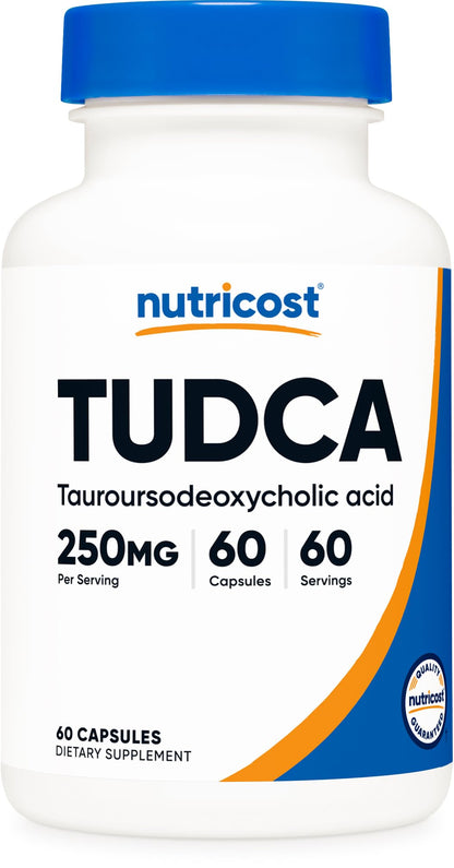 Nutricost Tudca 250mg, 60 Capsules (Tauroursodeoxycholic Acid) - Premium Quality Nirvana Guru