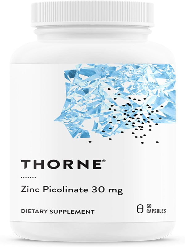 THORNE Zinc Picolinate 30 mg - Well-Absorbed Zinc Supplement for Growth and Immune Function* - 60 Capsules - Nirvana Guru