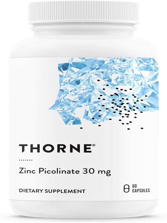 THORNE Zinc Picolinate 30 mg - Well-Absorbed Zinc Supplement for Growth and Immune Function* - 60 Capsules - Nirvana Guru