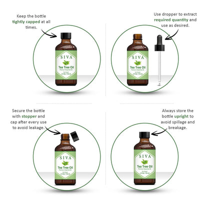 SIVA Lavender Essential Oil - 4 Fl Oz – Natural Lavender Oil - for Diffuser, Face, Skin Care, Aromatherapy, Hair Care, Scalp and Body Massage - with Dropper - Nirvana Guru