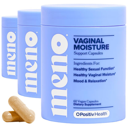MENO Vaginal Moisture Support Capsules – OBGYN-Formulated to Support Healthy Vaginal Moisture, Mood & Relaxation – Hormone-Free Supplements with Maca Root & Fenugreek Seed Extract – 30 Servings