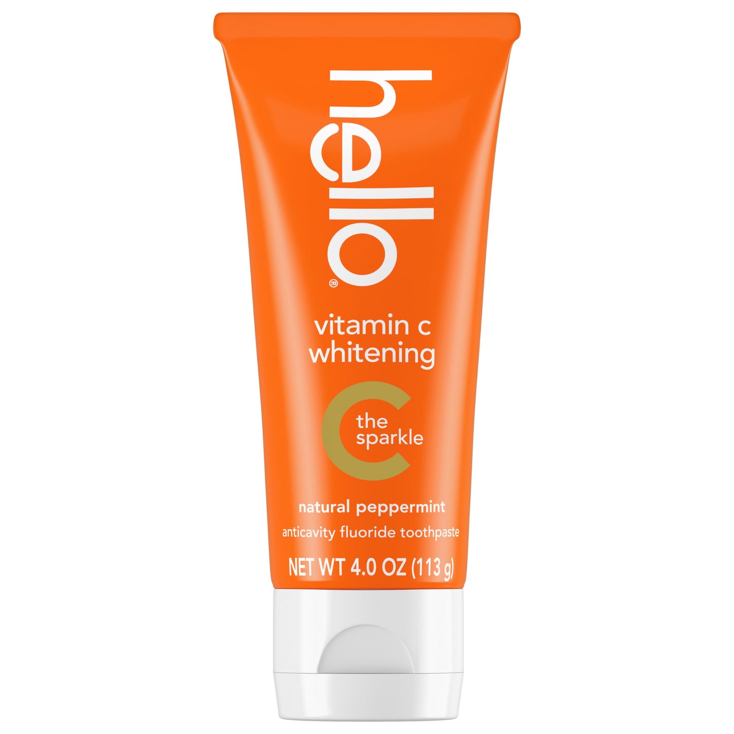 hello Vitamin C Whitening Toothpaste with Fluoride, Whitening SLS Free Toothpaste, Up to 2 Shades Whiter Teeth, No Peroxide, Safe for Everyday Use, Natural Peppermint, 4.0 Oz Nirvana Guru