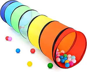 Kids Play Tunnel Tent for Toddlers, Colorful Pop Up Crawl Tunnel Toy for Baby or Pet with Breathable Mesh, Collapsible Gift for Boy and Girl Play Tunnel Indoor and Outdoor Game nirvanaguru